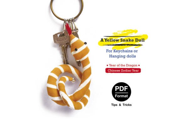 A Yellow Snake Doll PDF: A Simple Stuffed Animal Pattern for Kids