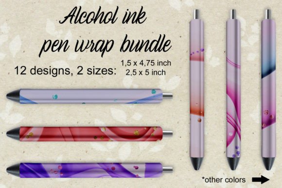 Alcohol Ink Pen Wraps: A Versatile Tool for Designers and Artists