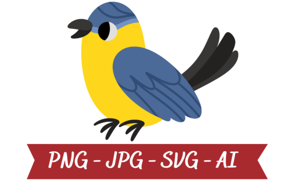 Bird Clipart - Blue Tit Bird Png Svg Jpg