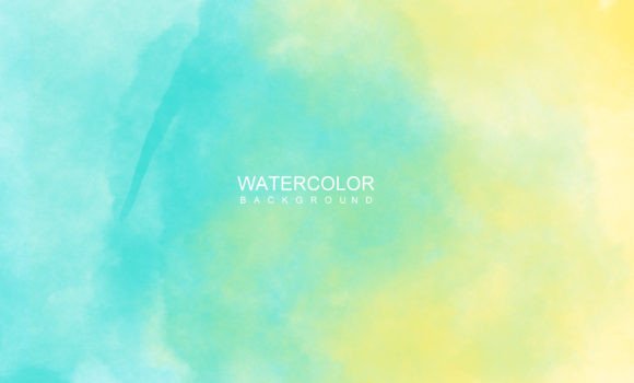 Blue Yellow Watercolor Background