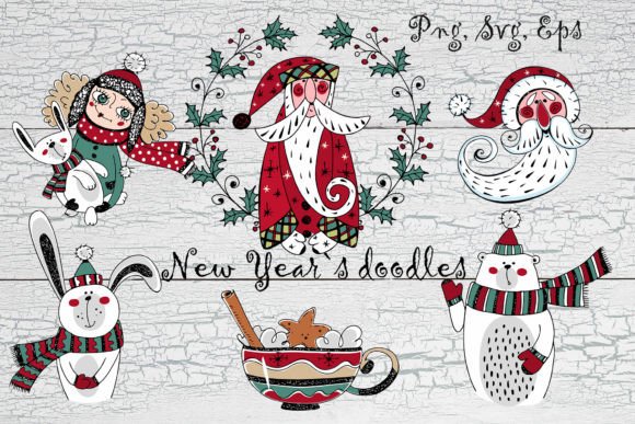 Christmas Doodles for Creative Projects