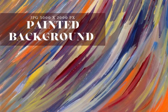 Colorful Painted Background: A Creative Tool for Designers and Creators