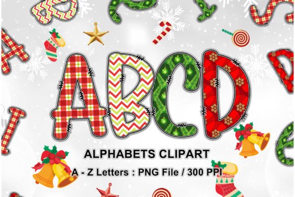 Doodle Christmas Alphabet Letters PNG: A Creative Resource for Modern Designers