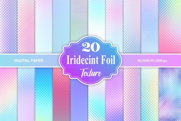 Iridescent Foil Texture: A Versatile Tool for Digital Creativity