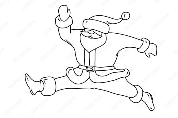 Jumping Santa Claus Christmas Decoration