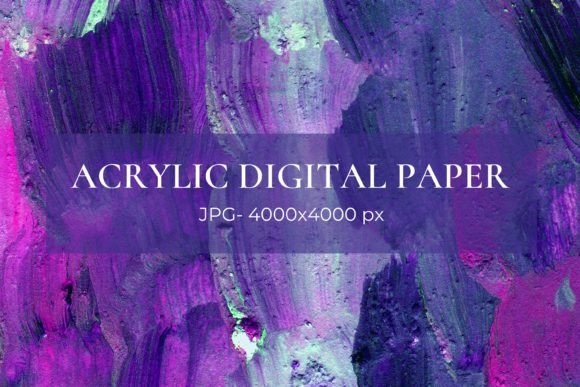 Purple Blue Acrylic Digital Texture