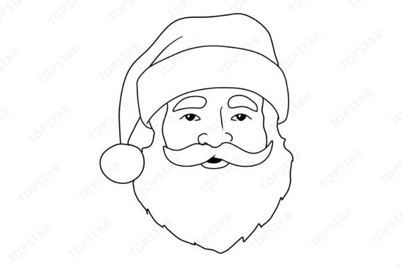 Santa Claus Coloring Graphic