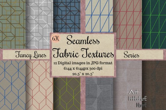 Seamless Fabric Textures - Fancy Lines