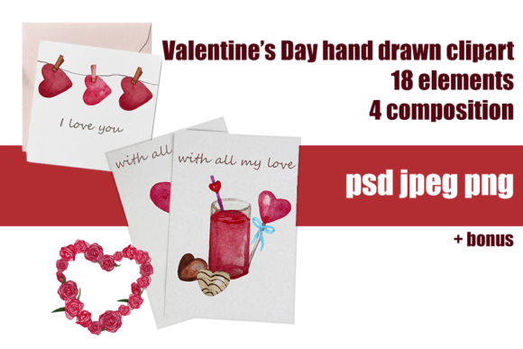 Valentineβs Day Hand Drawn Clipart: A Creative Resource for Designers and Enthusiasts